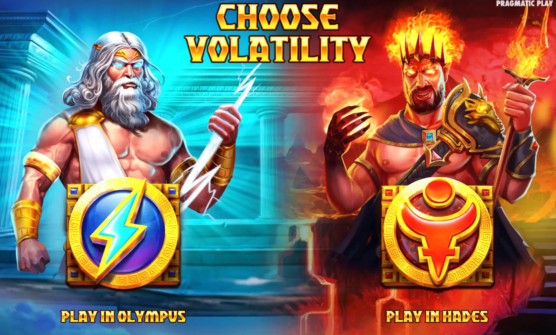 Внешний вид слота Zeus vs Hades